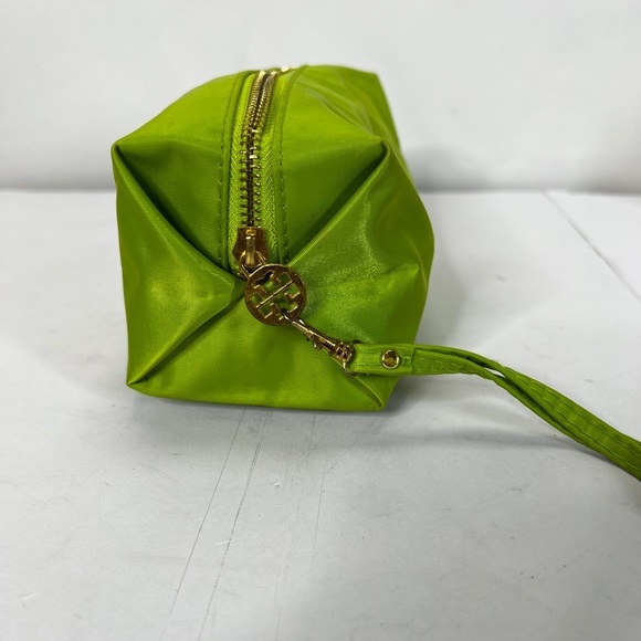 Tory Burch Makup/Travel Case Green and Gold - Picture 8 of 9